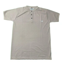 Styles Collar Imported Cloth T Shirt - L, Sandstone