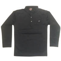 super stretch collar t shirt kids boy - 8 to 9.5 years, Black Pearl