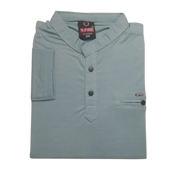 super stretch collar t shirt kids boy - 11 to 12 years, Opal