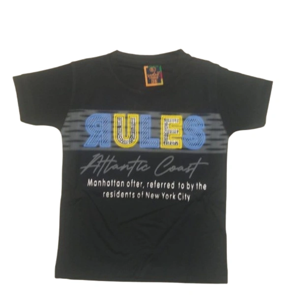 Tensile Stretchable t shirt kids boy - 4 to 5 years, Black