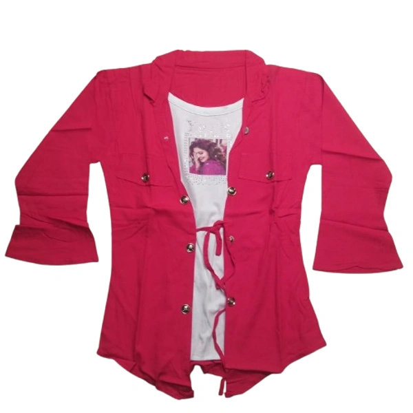 two in one girl top 3 - 15 to 25 year, Free, Alizarin Crimson