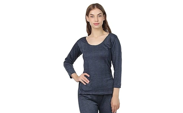 Hot gear Winter Wear Thermal 3/4 Sleeve Top - 80, Gravel