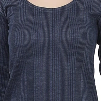 Hot gear Winter Wear Thermal 3/4 Sleeve Top - 80, Gravel