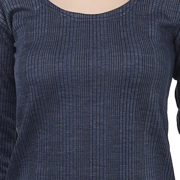 Hot gear Winter Wear Thermal 3/4 Sleeve Top - 80, Gravel
