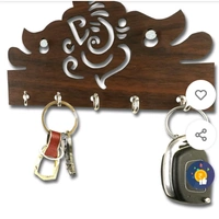 Mudroom Wall Mount Decorative Keys (Brown)