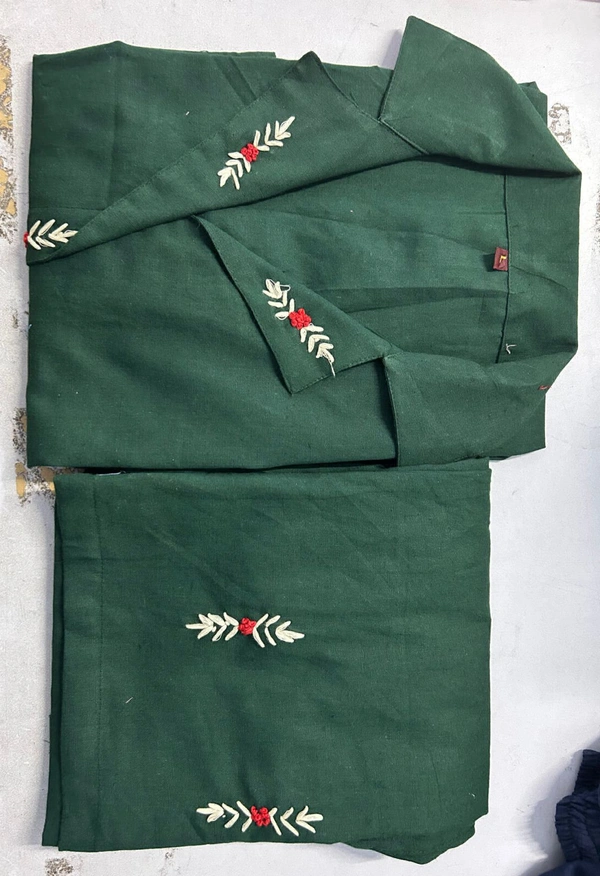KDJ 3536 Beautiful Cotton Kurta Plazo Set - Sundown, 38
