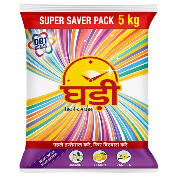 Ghadi Detergent Powder 5 Kg (Super Saver Pack)