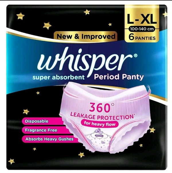 Whisper Period Panty L-XL (6 Pcs)