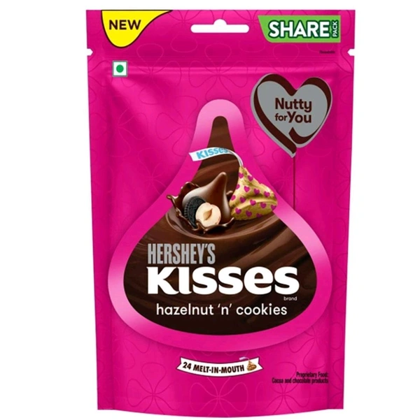 Hersheys Hazelnut N Cookies Kisses 100.8g (24 Pcs)