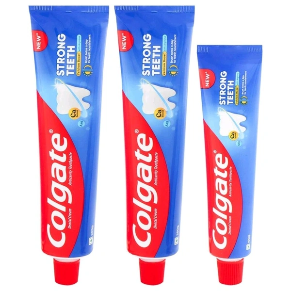 Colgate Strong Toothpaste (200g×2 + 100g)