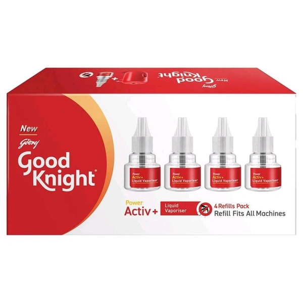 Good Knight Power Active+ Mosquito Repellent Refill 45ml (Pack Of 4)