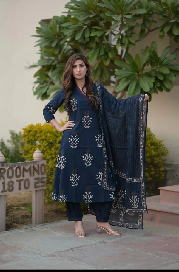 LKT 5284 Straight Kurti Plazo Pant And Dupatta - M-38