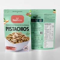 Nutriwow Premium Classic Roasted & Salted Pistachios | Pista | 400g (200g Pack of 2) - 400g, Roasted & Salted