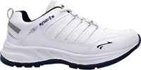 BRUTON Men's Sports Running Walking Shoes. - White, IND-10