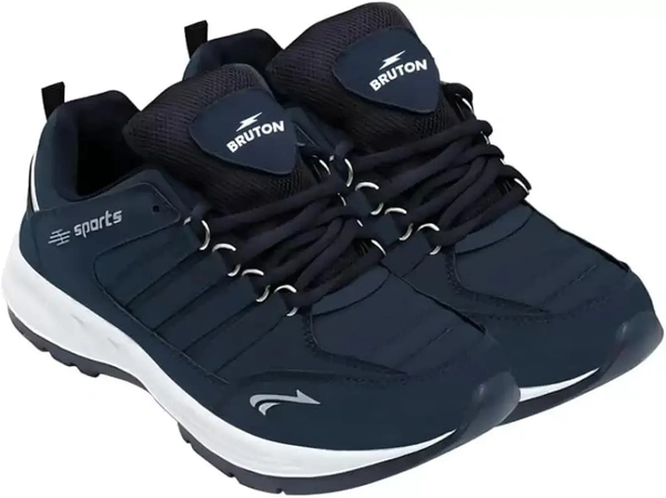 BRUTON Men's Sports Running Walking Shoes. - Navy Blue, IND-6