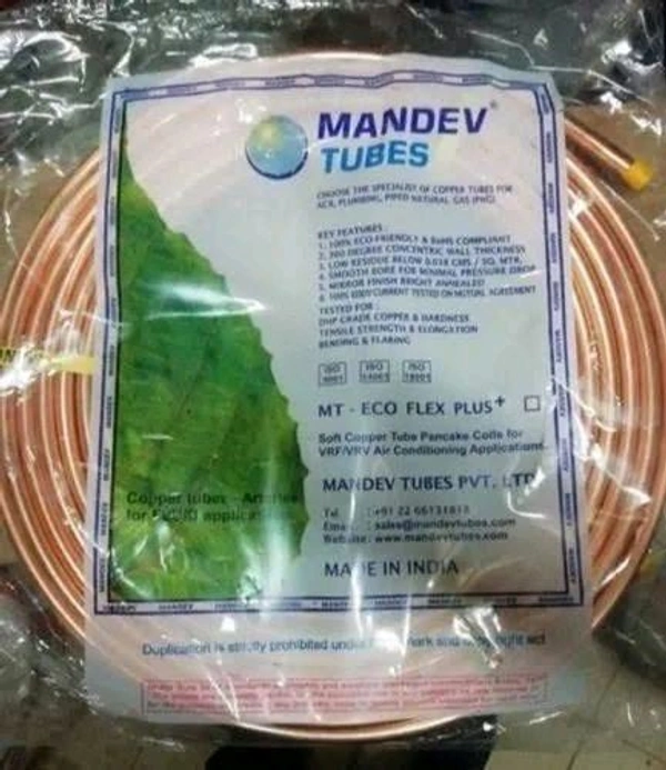 Mandev Copper Pipe 1/2 1/4
