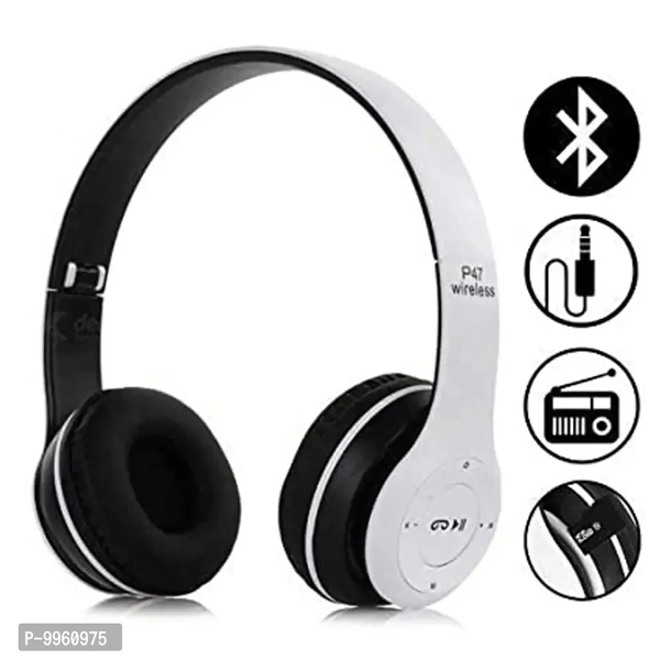 Headphones In White Colour (Easy 7days Return) - White