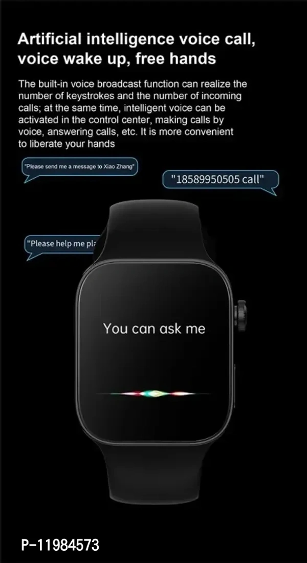 I8 Pro Max Touch Screen Blutooth Colling Smart Watch With Activity Tracker 