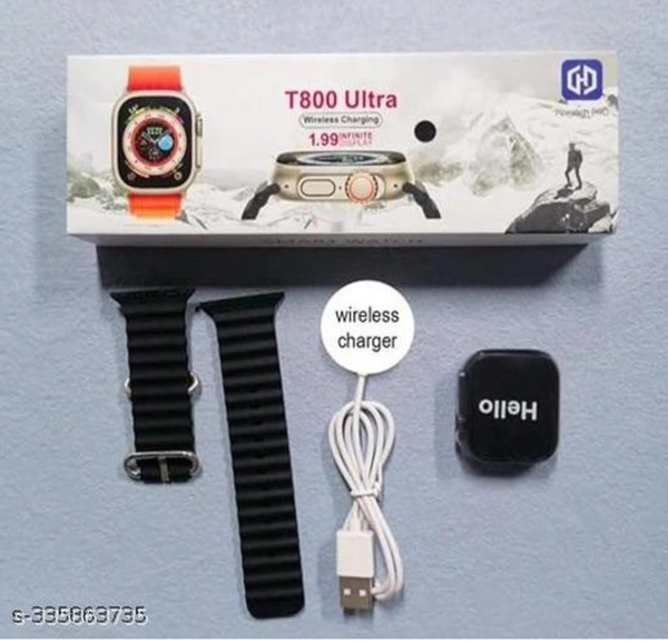 T800 Ultra Latest Blutooth Smartwatch  - Black