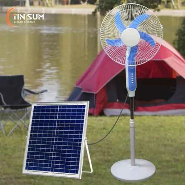 Solar Fan - Silver, 18