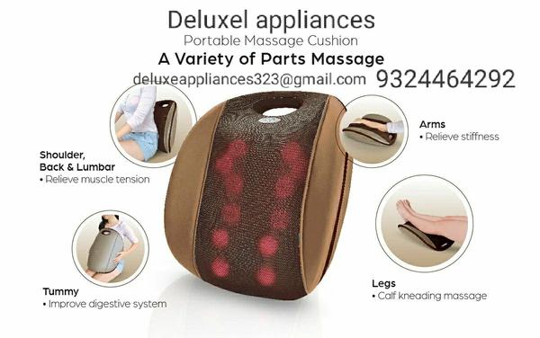 12 Ball Back Rest Massage Cushion  - Brown