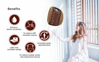 12 Ball Back Rest Massage Cushion  - Brown