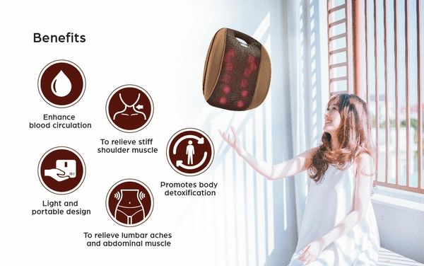 12 Ball Back Rest Massage Cushion  - Brown
