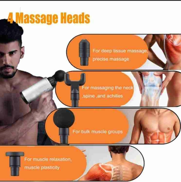 Full Body Massage Facial Gun  - Bright Red