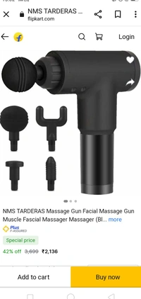Full Body Massage Facial Gun  - Bright Red
