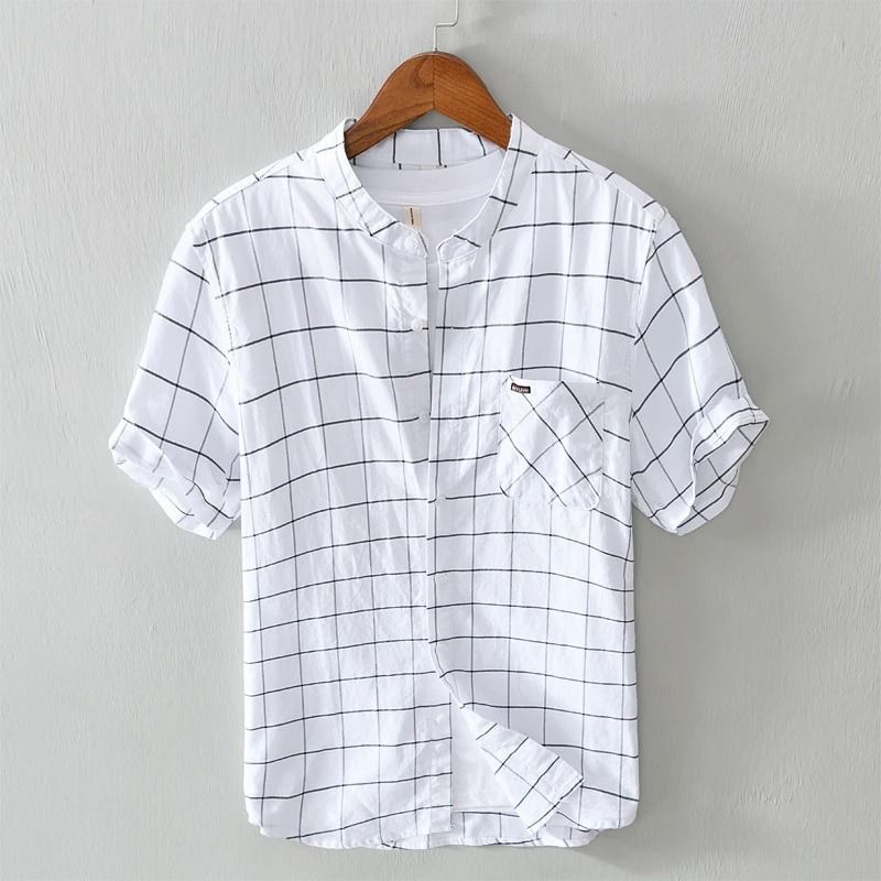 Pure cotton half sleeve white shirt