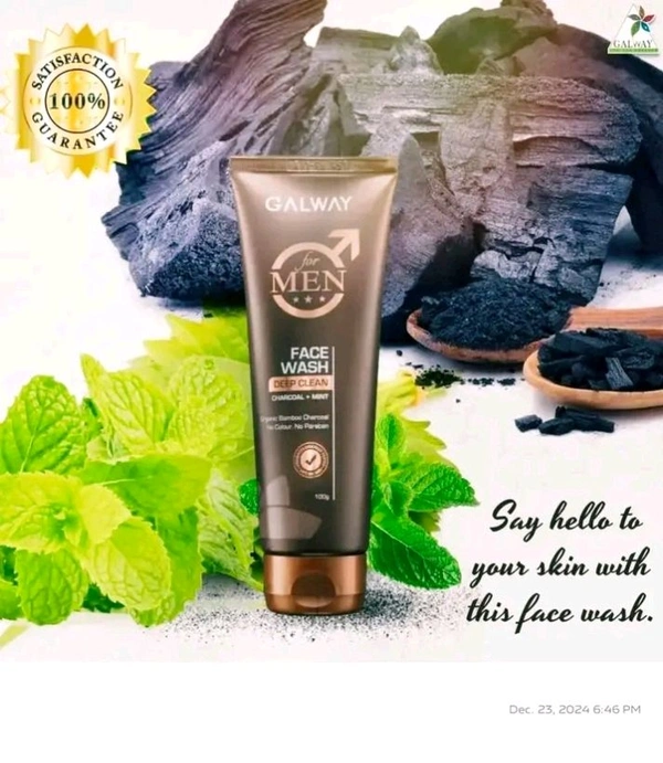 Galway MEN FACEWASH With Charcol - 100gm