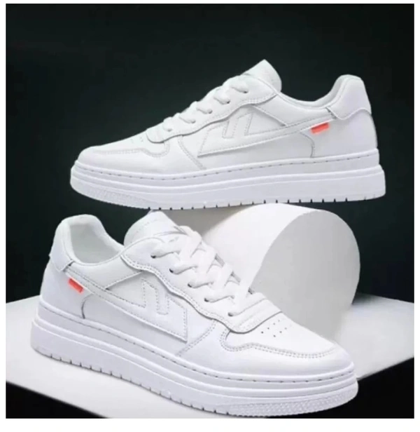 White Sneakers. - White, 12