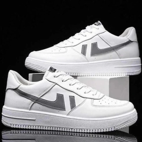 Branded shoes For Men  - White, 7