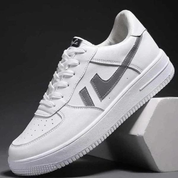Branded shoes For Men  - White, 9