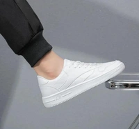 White Sneakers For Men  - White, 7