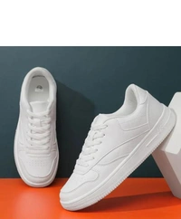 White Sneakers For Men  - White, 7