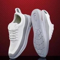 White & Grey Sneakers for Boys & Men - 10
