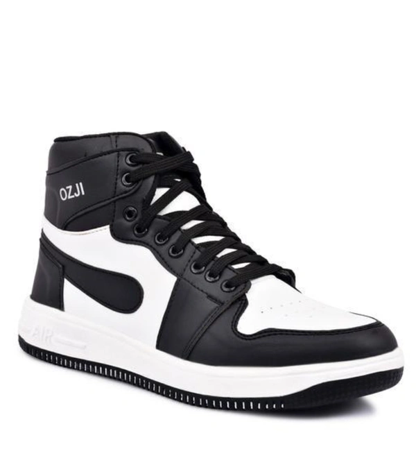 Pretty Men's Sneakers,Black - 8