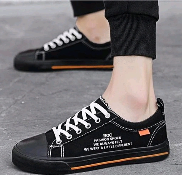 Front Cut Orange Line Shoes - Orange line, 7