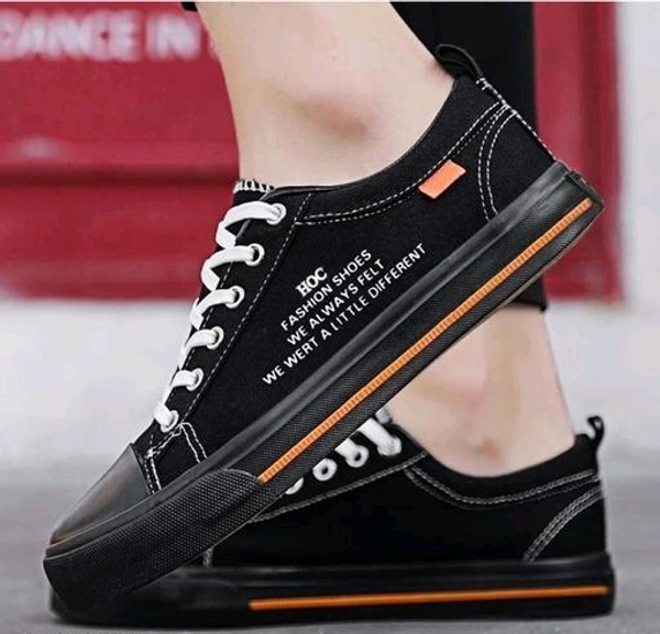 Front Cut Orange Line Shoes - Orange line, 9
