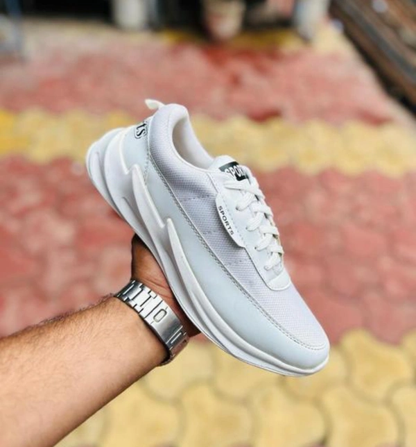 Sports Shoes For Men White  - 7