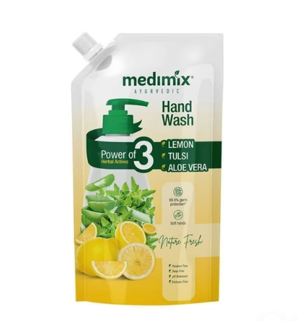 Medimix Ayurvedic Lemon, Tulsi & Alovera Hand Wash 675 ml