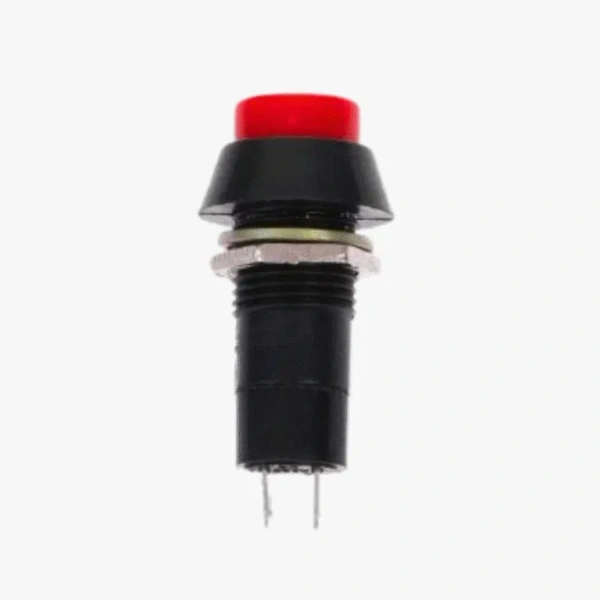 PB-305 12mm 2-PIN Round Plastic Push Button Switch – Self-Lock & Momentary Options