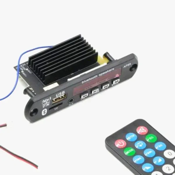 Gold-AP55 Audio Music Player: 2x50W Dual Board With Built In Bluetooth, USB, SD-Card Slot & Remote