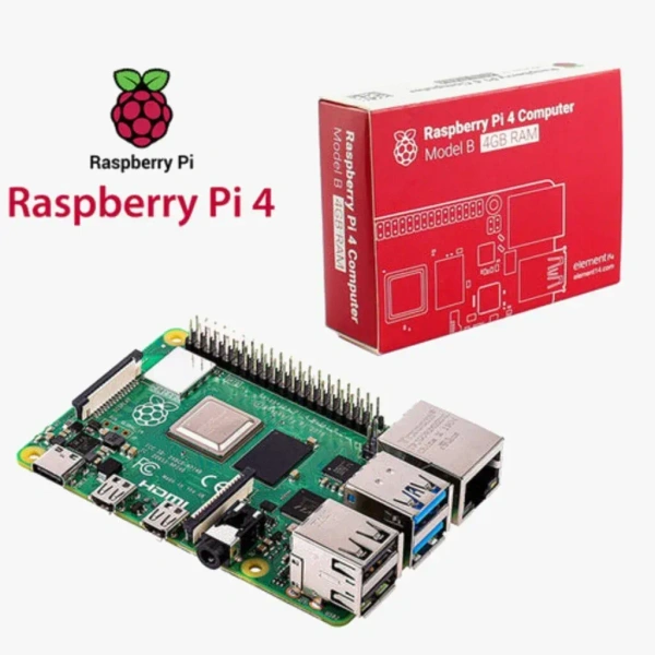Raspberry Pi 4B With 4 GB RAM – Free Micro-HDMI Cable