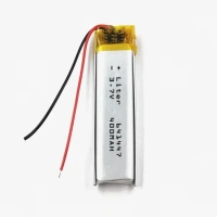 3.7V 400mah Single Cell Rechargeable LiPo Battery