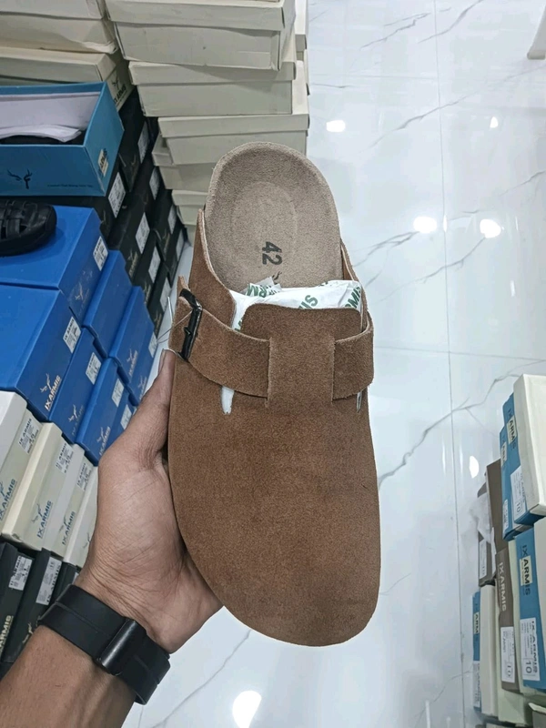 IX Armis Royal King Suede Leather Sandals - 10, Sweet Brown