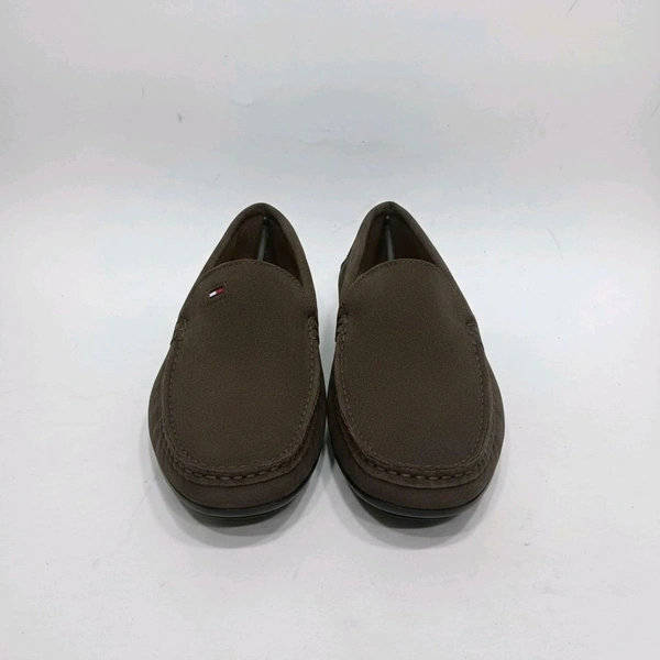 Tommy Hilfiger Royale Drive Premium Suede Leather Loafers, Choco Brown - 10