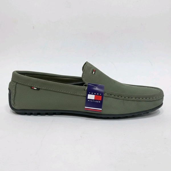 Tommy Hilfiger Royale Drive Premium Suede Leather Loafers, Softy Green - 9