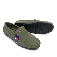 Tommy Hilfiger Royale Drive Premium Suede Leather Loafers, Softy Green - 9